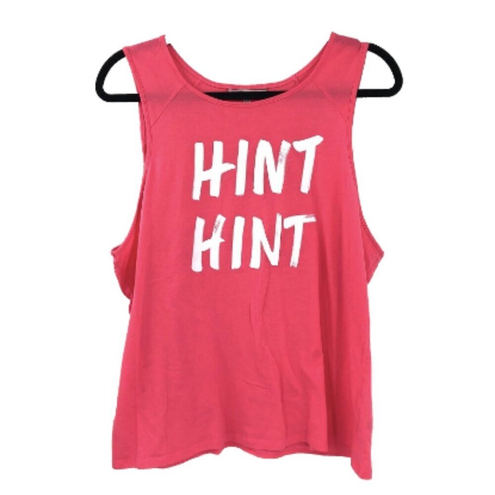 VICTORIA'S SECRET Hint Hint Pink Sleeveless Tank Top Hot Pink L Lounge Top Women